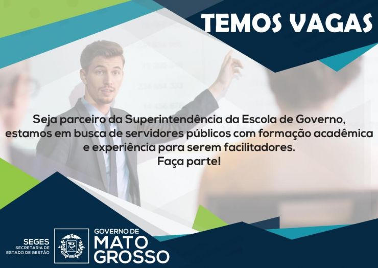 Inscrições para facilitadores da Escola de Governo terminam no próximo dia 15