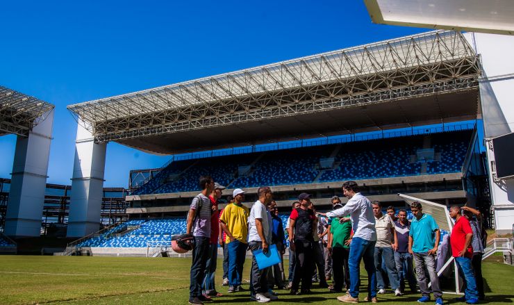 Recuperandos iniciarão serviços com limpeza de arquibancadas
