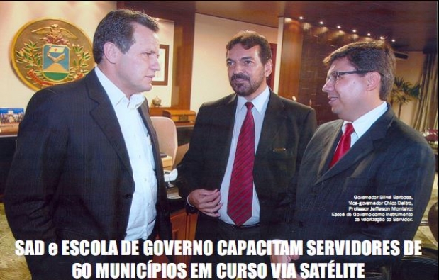 SAD E ESCOLA DE GOVERNO CAPACITAM SERVIDORES EM 60 MUNICÍPIOS EM CURSO VIA SATÉLITE