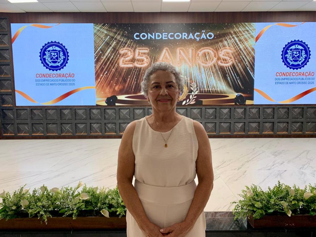 A empregada pública da Metamat Maria Divina Rosa Matos. Crédito: Matheus Velozo |Seplag-MT